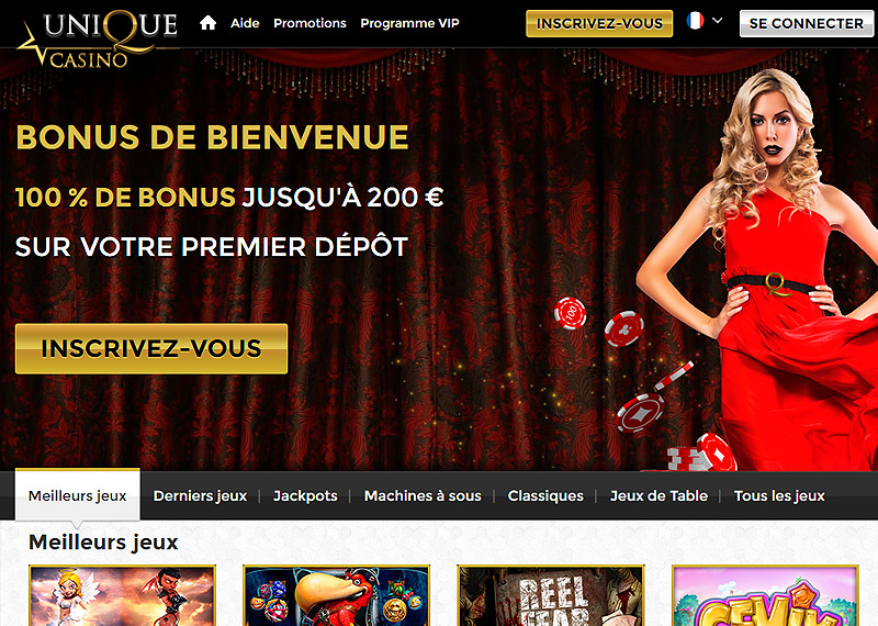 Vous pouvez maintenant faire votre Unique Casino Bonus De Bienvenue en toute sécurité