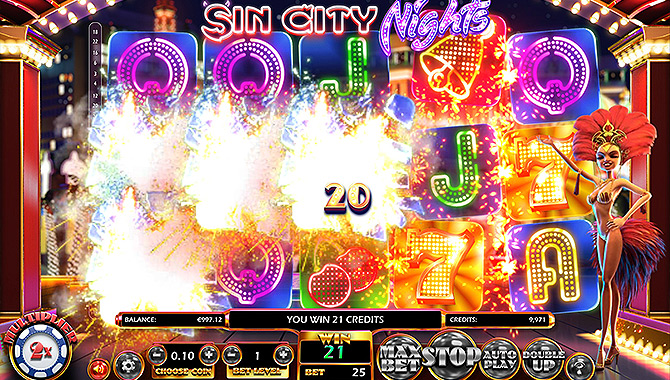 Machine à sous Las Vegas Sin City Nights Betsoft Gaming