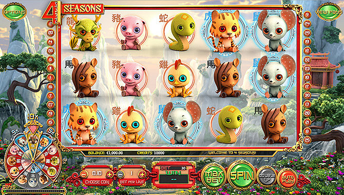 4 Seasons, un des slots gratuits casino qui propose de nombreux bonus !