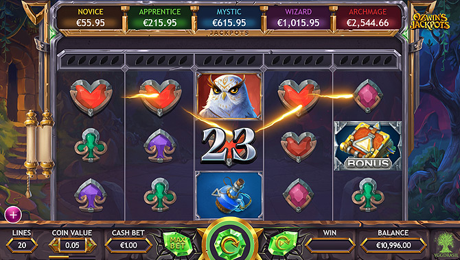 Bonus Jackpot progressif slot Yggdrasil