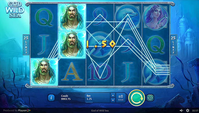 Jeu de casino en ligne Playson : God of Wild Sea