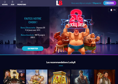 Jouer sur le casino en ligne Lucky8