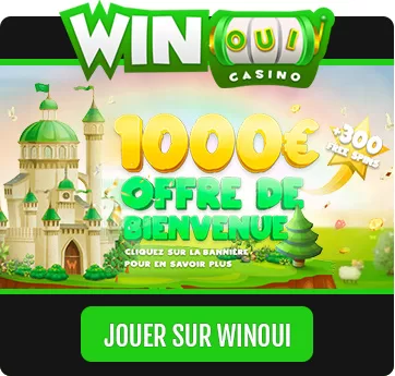 Jouer sur le Casino en ligne WinOui : Bonus de 1000€