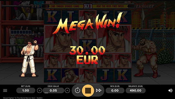 Gagner argent réel machine à sous Street FIghter II