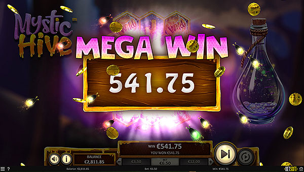 Gagner le jackpot sur la machine à sous mobile Betsoft : Mystic Hive