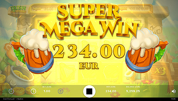 Remportez le Mega Jackpot sur la machine à sous Irish Pot Luck de Netent !