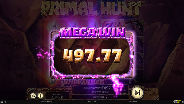 Machine à sous jeu de casino Primal Hunt Betsoft Gaming