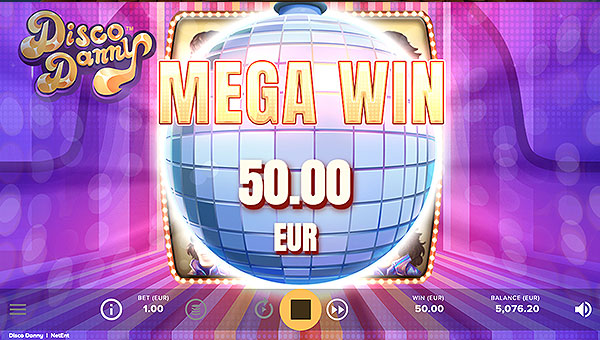 Machine à sous DIsco Danny, jeu d'argent en ligne mobile Netent