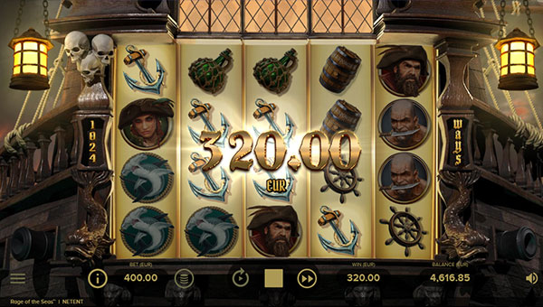 Machine à sous vidéo NetEnt casino en ligne Rage of the Seas