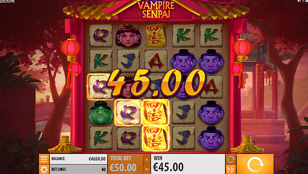 Bonus de jeu de casino en ligne Vampire Senpai