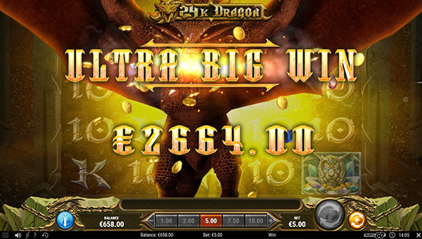 Gagner le jackpot sur la machine à sous 24K Dragon de Play'n Go !