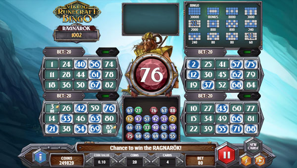Bingo jeu Play'n Go Viking Runecraft