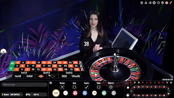 Jouer à la Roulette Américaine avec croupière réelle en Live