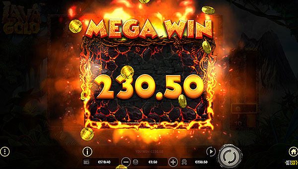 Lava Gold slot machine big Win jackpot