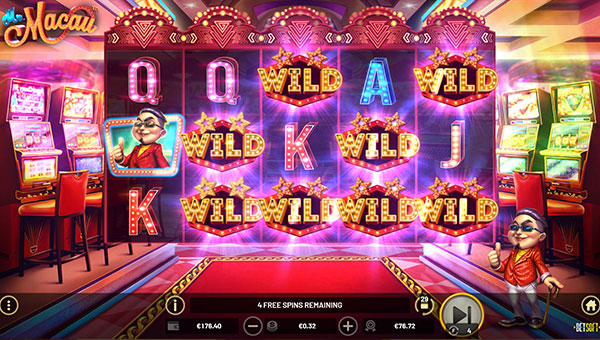 Land based casino game slot machine Mr Macau