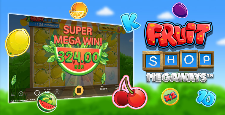 Fruits Shop Megaways : Une machine à sous Netent exploitant la License Megaways de Big Time Gaming