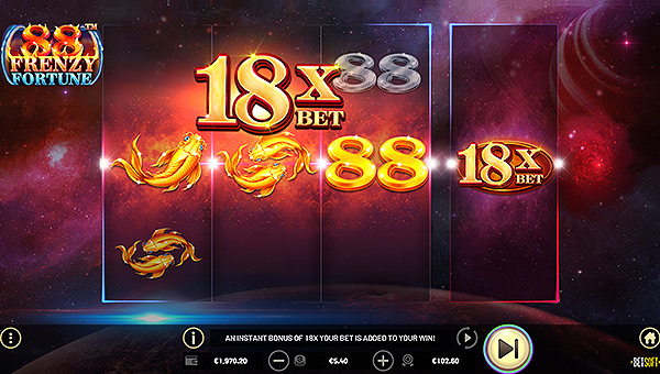 Gagner au casino en ligne 88 Frenzy Fortune jeu Betsoft Gaming