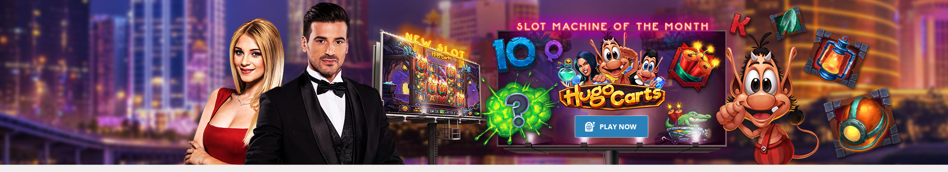 Best online slot machine : Hugo Carts Play'n Go