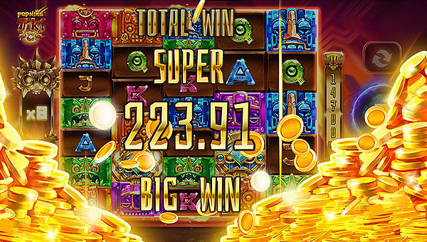 Win the jackpot, slot machine TikiPop