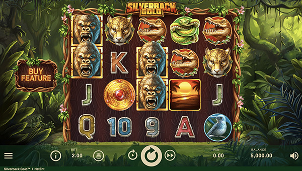 Jeu argent casino Netent Silverback Gold