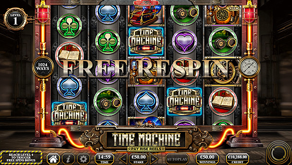 Jouer machine à sous bonus Time Machine d'Yggdrasil Gaming
