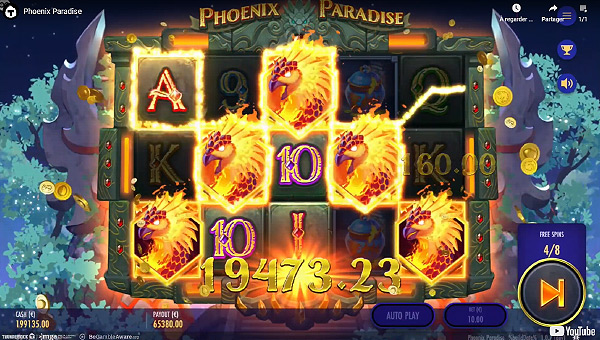 Gameplay machine à sous Phoenix Paradise