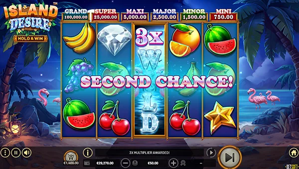 Gameplay machine à sous Island Desire Hold and Win de Betsoft Gaming